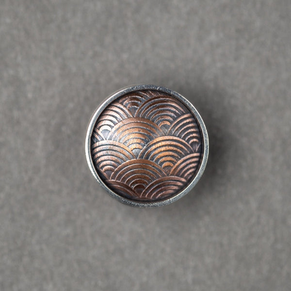 Jamie Feinstein Seigaiha Pin - Copper & Nickel Silver (Custom) - URBAN EDC®