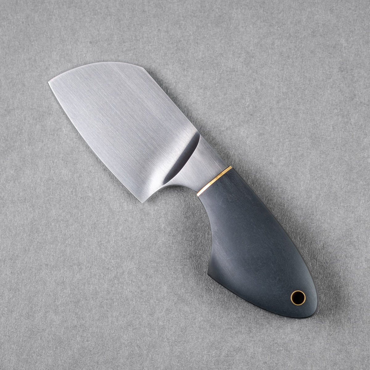 JSK Mini Cleaver - Black Richlite & Brass Spacer (Custom) - URBAN EDC®