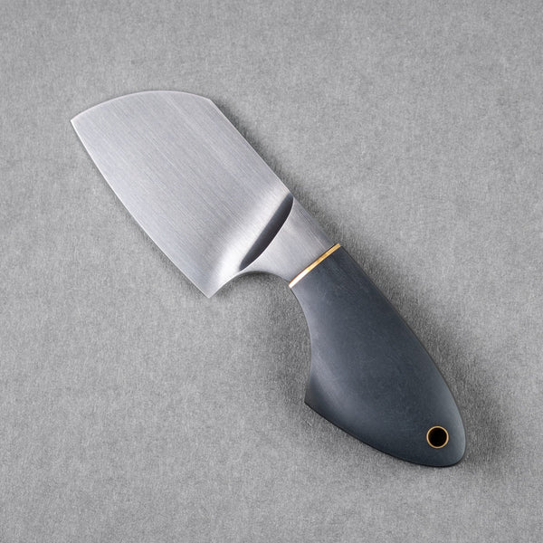 JSK Mini Cleaver - Black Richlite & Brass Spacer (Custom) - URBAN EDC®