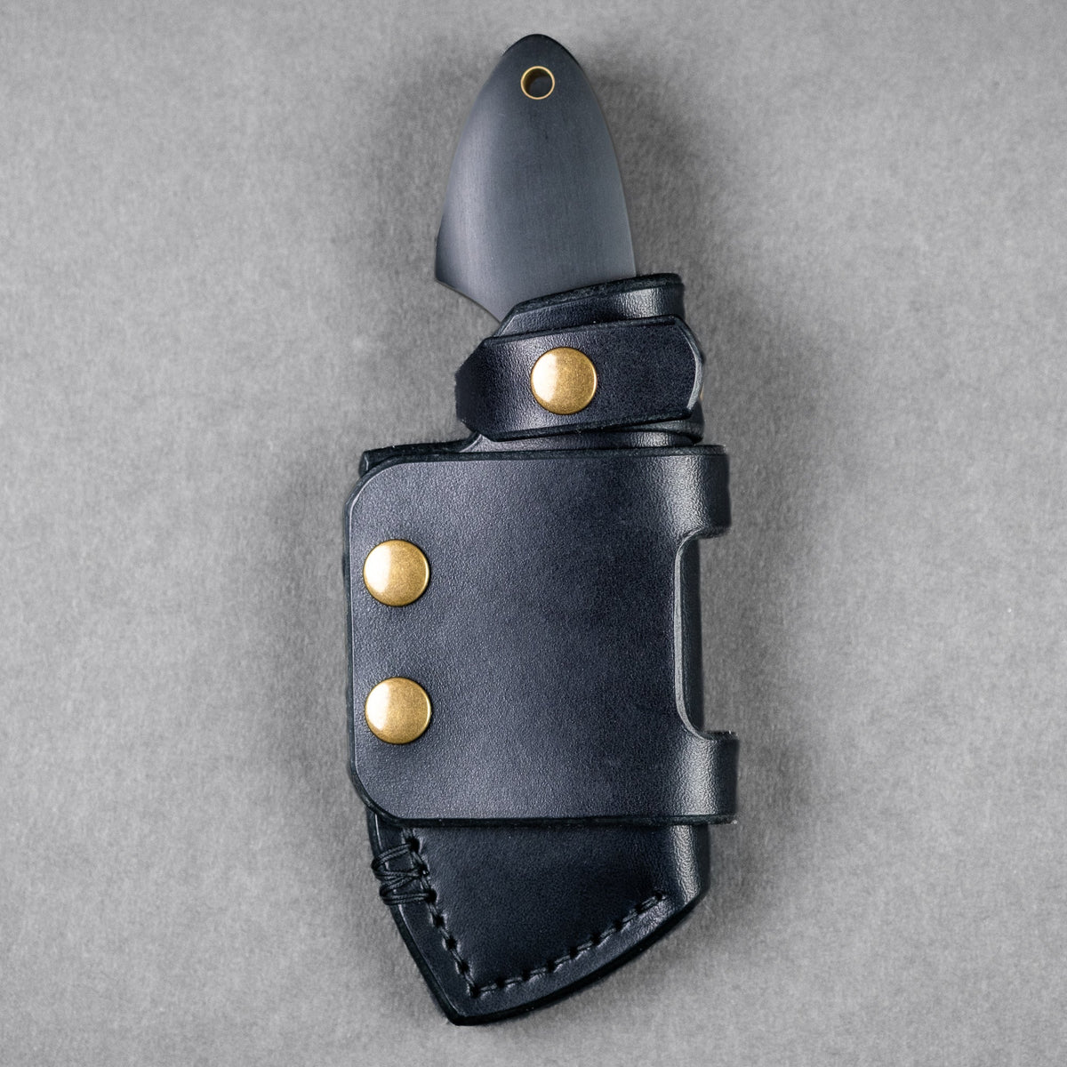 JSK Mini Cleaver - Black Richlite & Brass Spacer (Custom) - URBAN EDC®