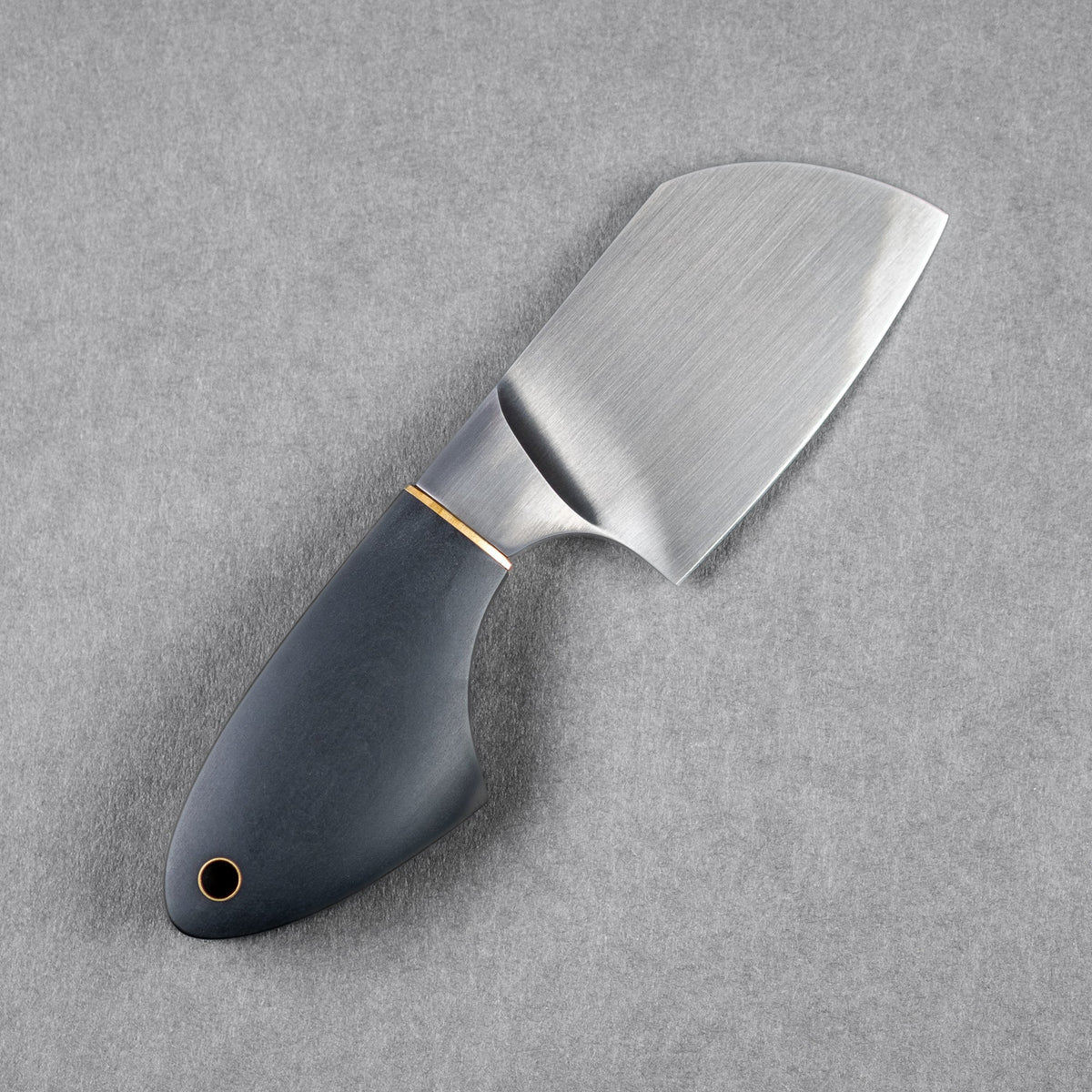JSK Mini Cleaver - Black Richlite & Brass Spacer (Custom) - URBAN EDC®