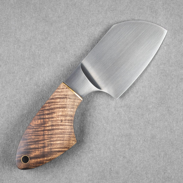 JSK Mini Cleaver - Stabilized Hawaiian Koa & Brass Spacer (Custom) - URBAN EDC®