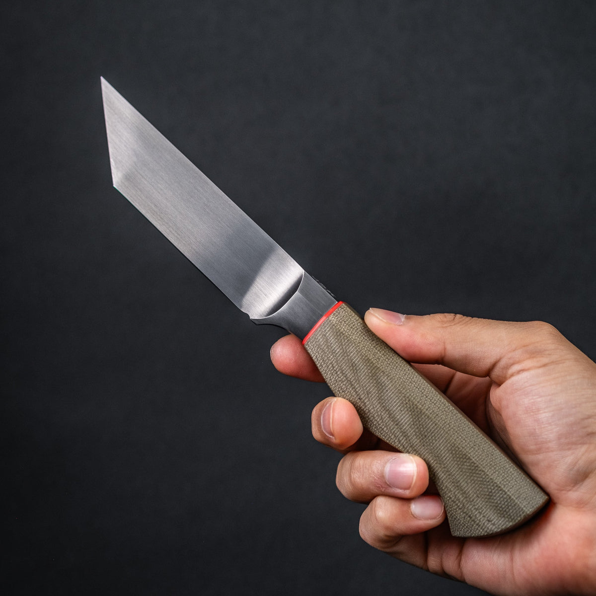 JSK Tanto - OD Green Canvas Micarta & Red G10 (Custom) - URBAN EDC®