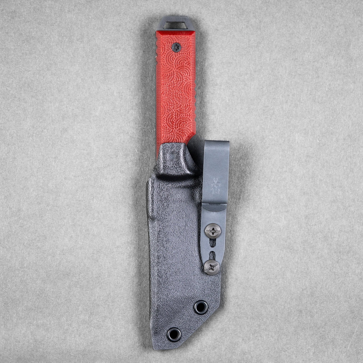 JSK x URBAN Tanto - Black Cerakote Nitro - V & Ruby Red G10 w/ Chaos Seigaiha™ - URBAN EDC®