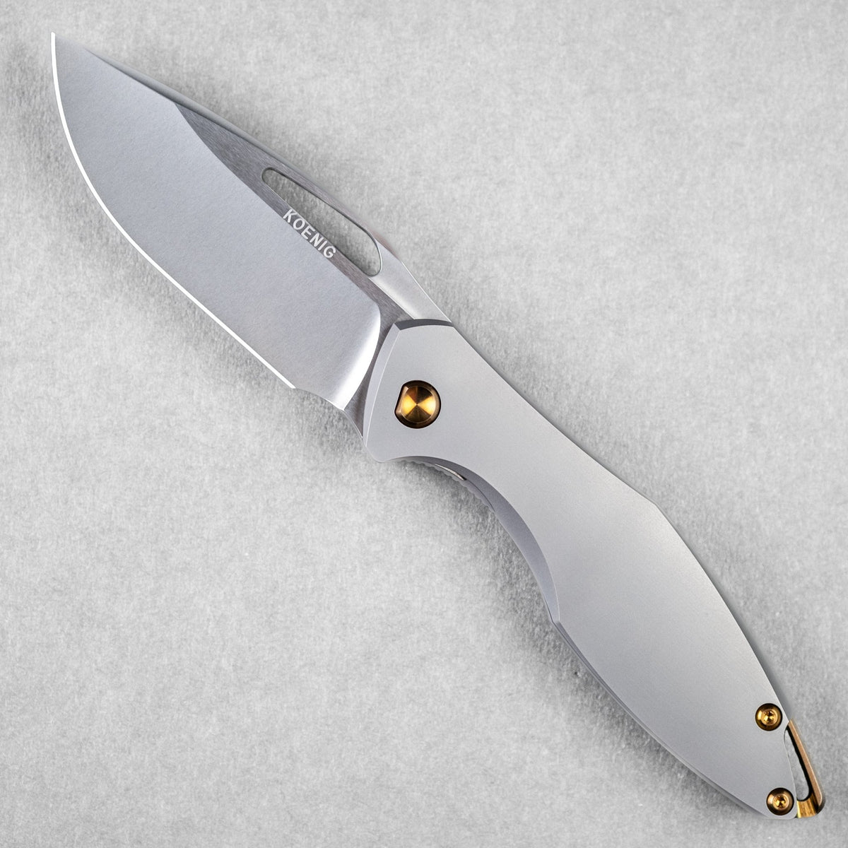 Koenig Arius - Non - Flipper w/ Bronze Anodized Ti Hardware & Burnished M390 - URBAN EDC®