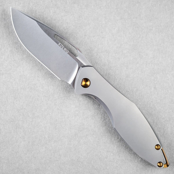 Koenig Arius - Non - Flipper w/ Bronze Anodized Ti Hardware & Burnished M390 - URBAN EDC®