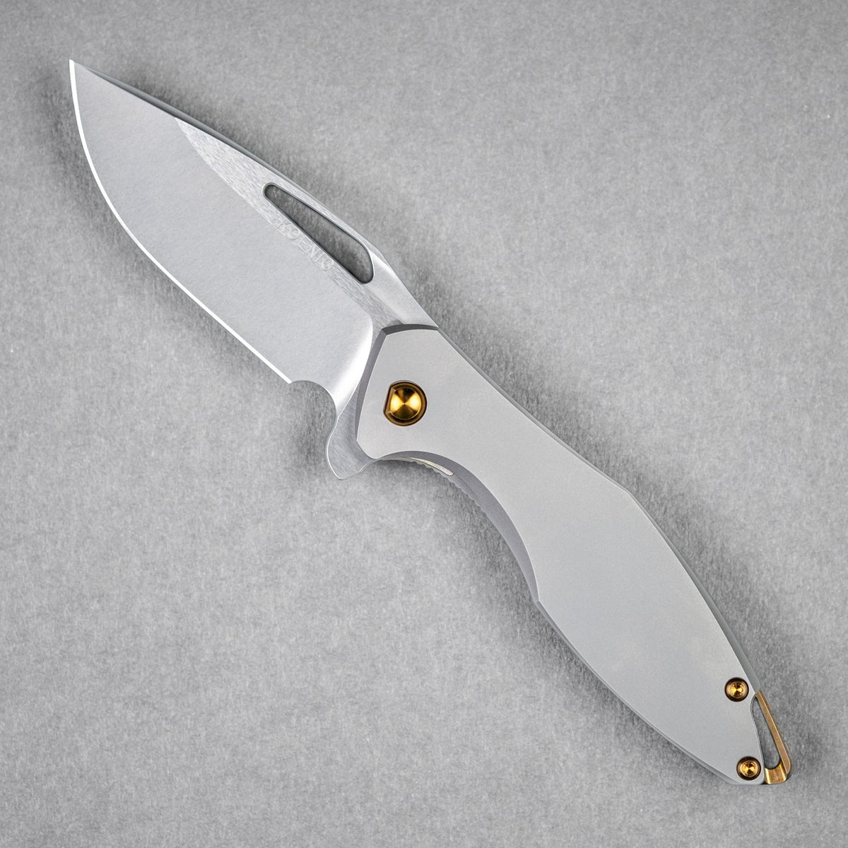 Koenig Mini Arius - Flipper w/ Bronze Anodized Ti Hardware & Burnished M390 - URBAN EDC®