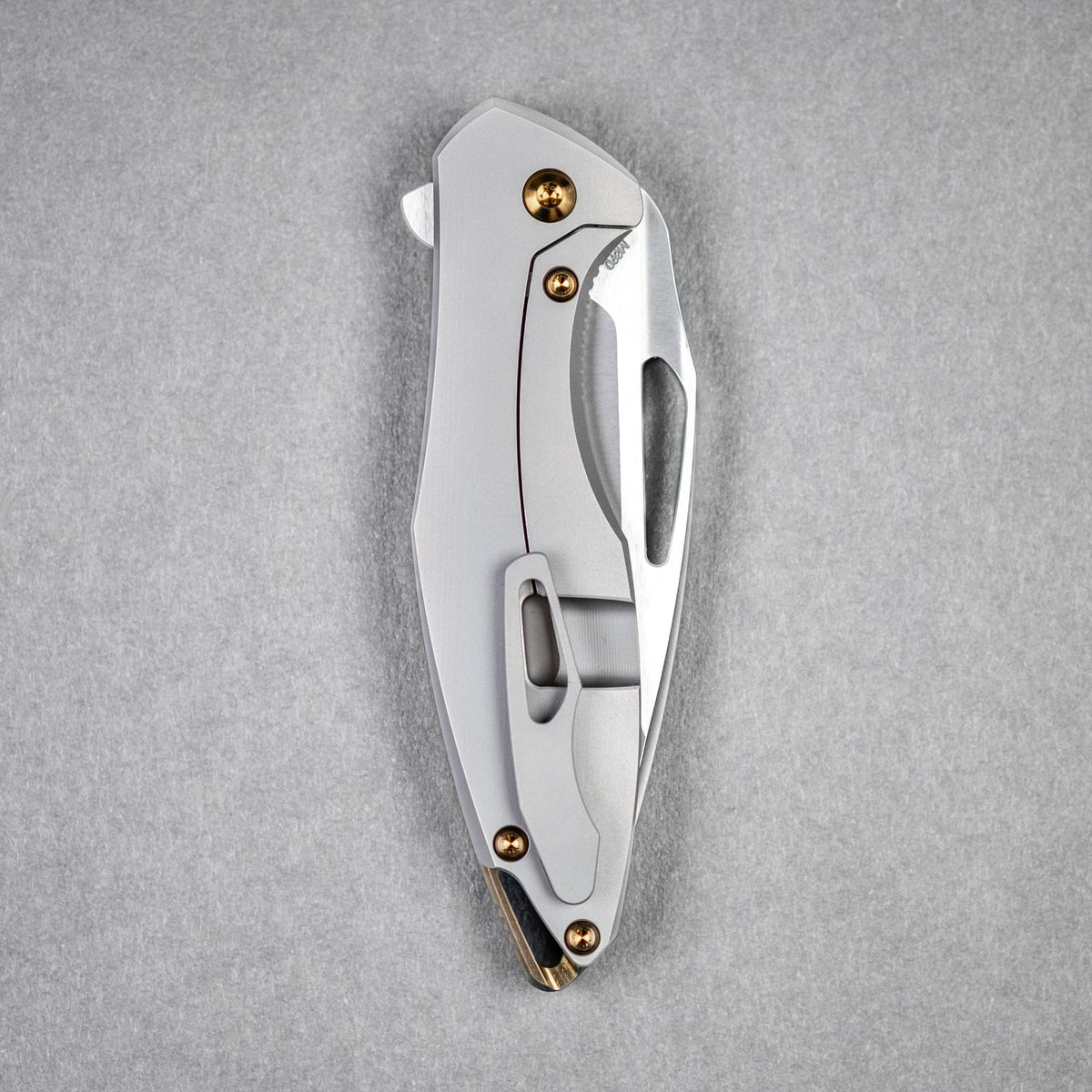 Koenig Mini Arius - Flipper w/ Bronze Anodized Ti Hardware & Burnished M390 - URBAN EDC®