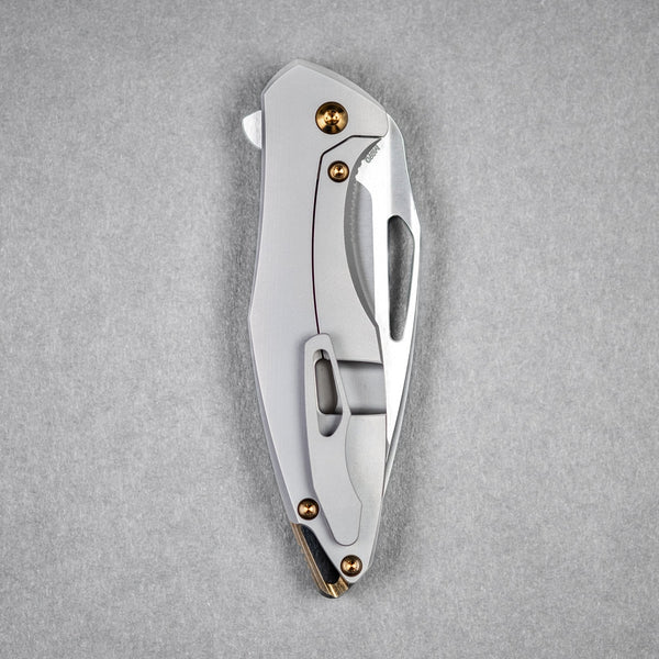 Koenig Mini Arius - Flipper w/ Bronze Anodized Ti Hardware & Burnished M390 - URBAN EDC®