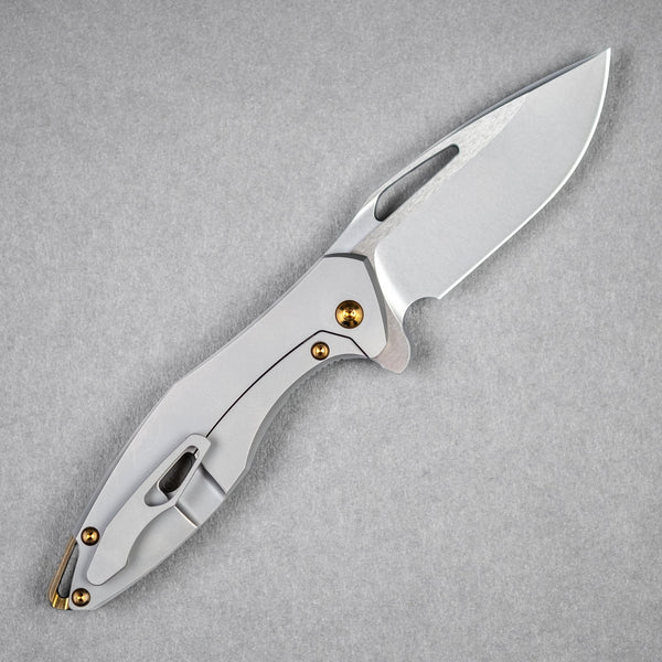 Koenig Mini Arius - Flipper w/ Bronze Anodized Ti Hardware & Burnished M390 - URBAN EDC®