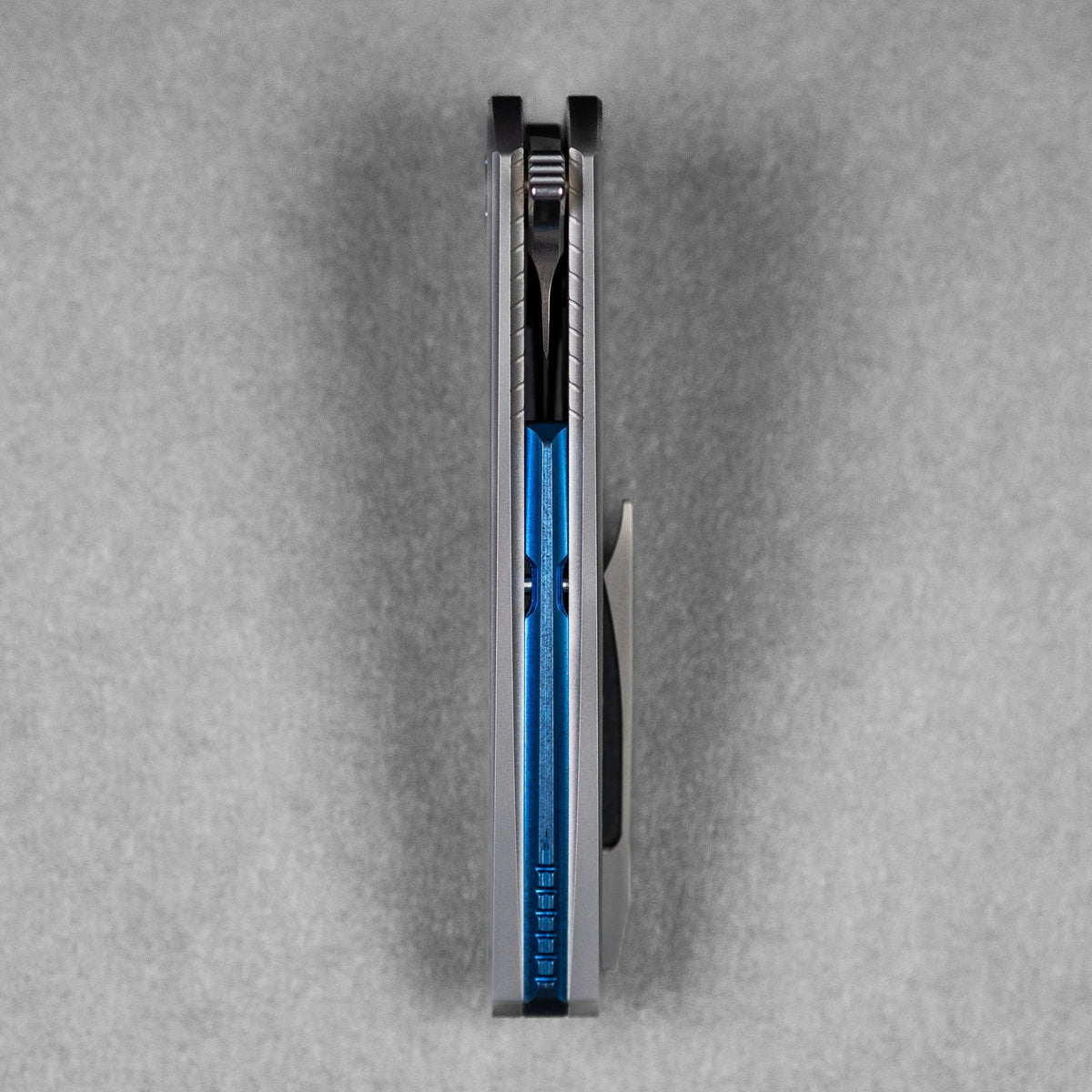 Koenig Mini Goblin Flipper - Brightwashed w/ Polished Flats M390 & Plain Titanium w/ Sea Pattern - URBAN EDC®