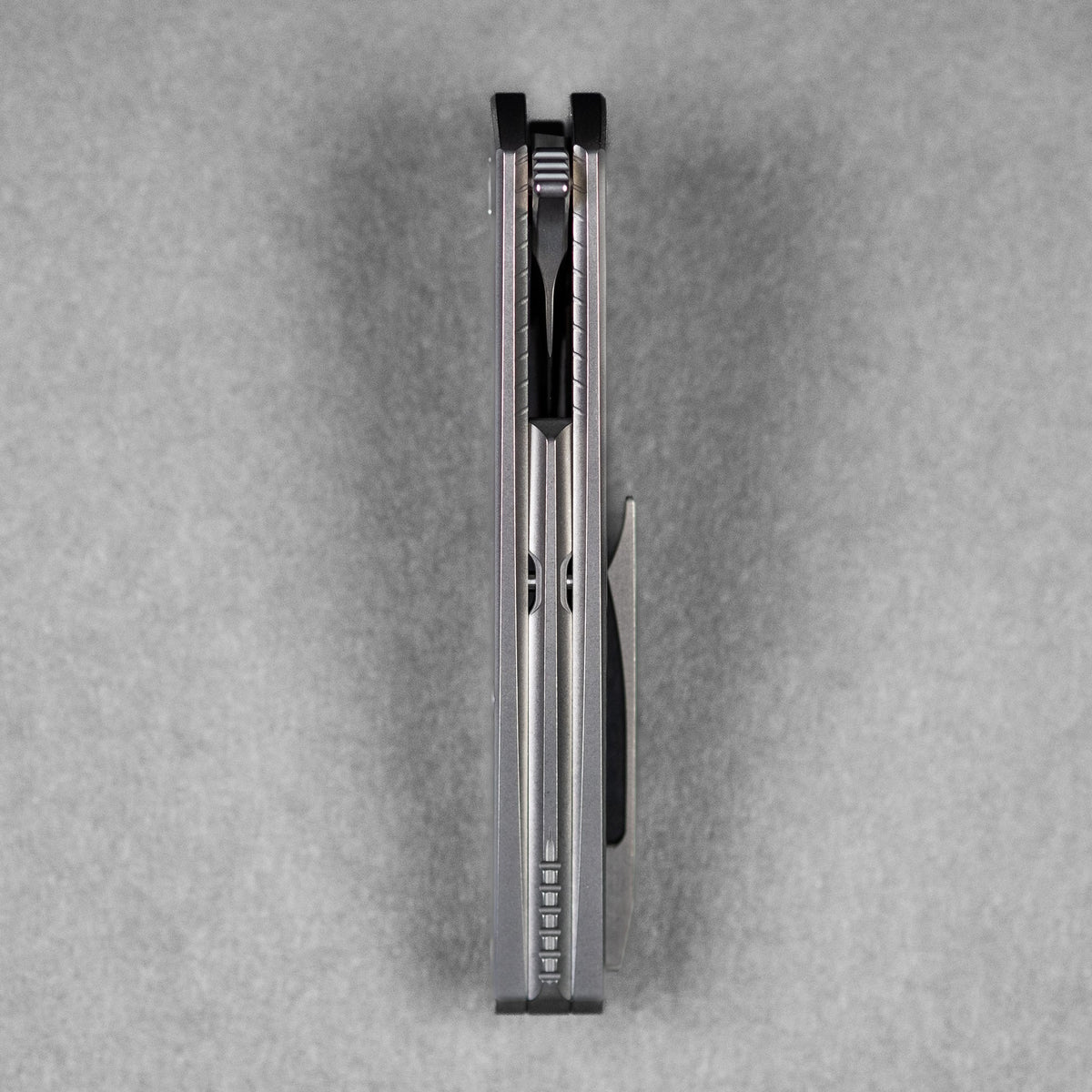 Koenig Mini Goblin Flipper - Burnished w/ Polished Flats M390 & Burnished Titanium w/ Sea Pattern - URBAN EDC®