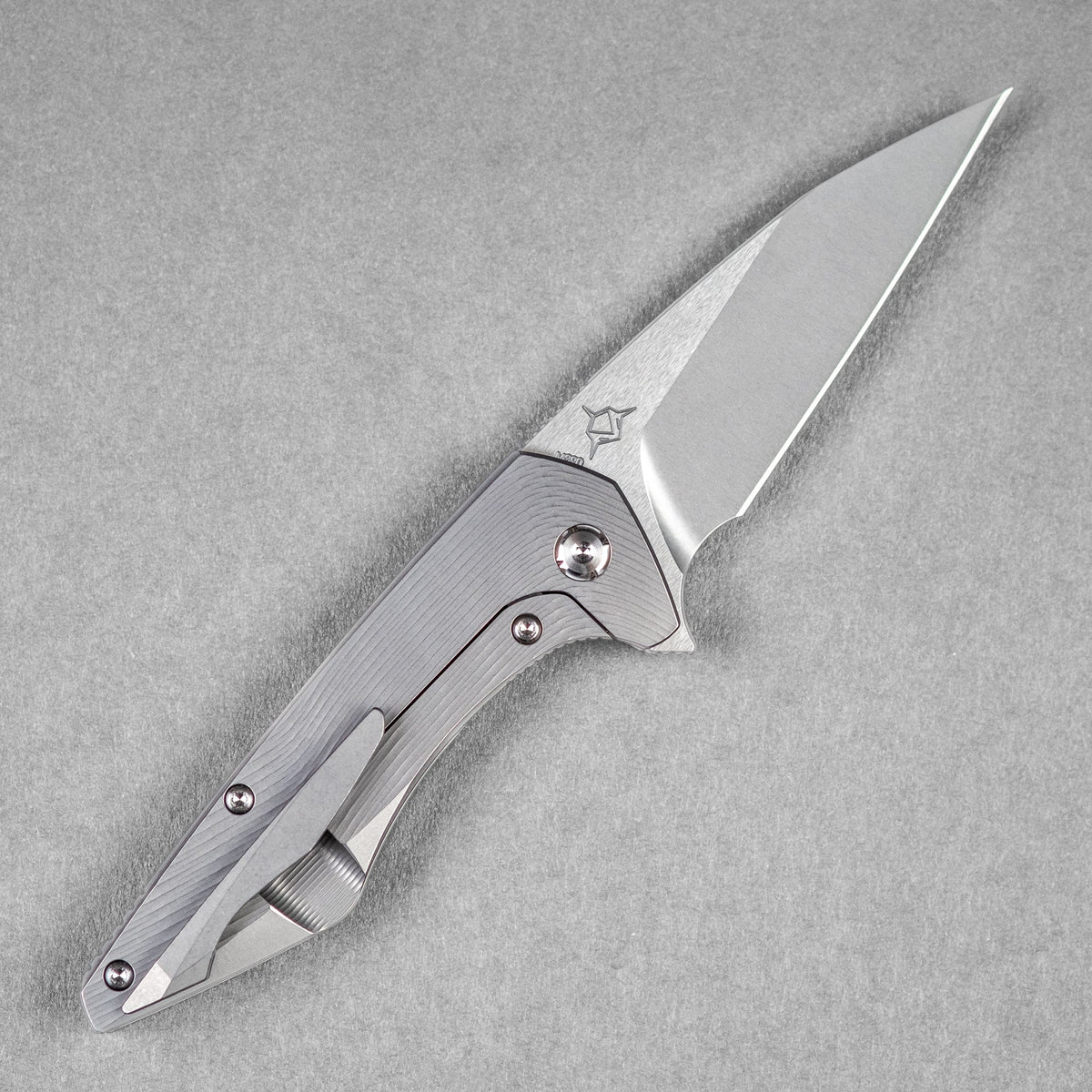 Koenig Mini Goblin Flipper - Burnished w/ Polished Flats M390 & Burnished Titanium w/ Sea Pattern - URBAN EDC®