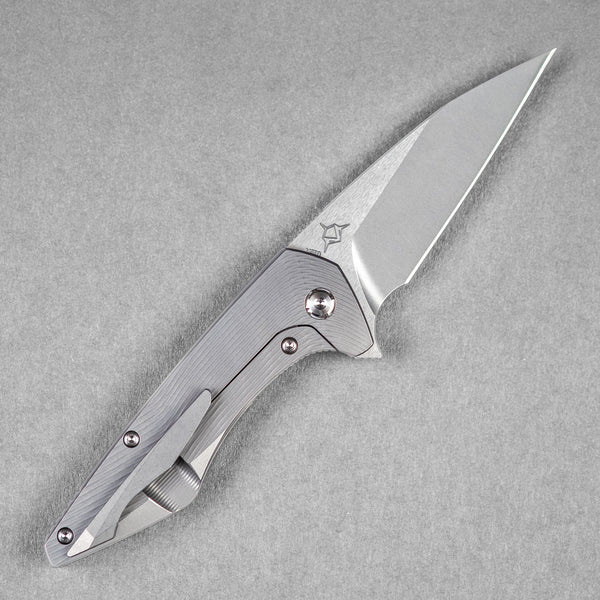 Koenig Mini Goblin Flipper - Burnished w/ Polished Flats M390 & Burnished Titanium w/ Sea Pattern - URBAN EDC®