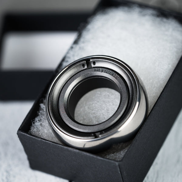 Lautie Mechanic - C Fidget Ring - Stainless Steel & Aluminum - URBAN EDC®