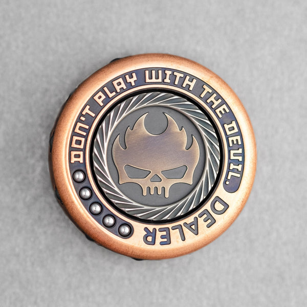 Lautie Mini Dealer Fidget Spinner - Copper & Zirconium - URBAN EDC®