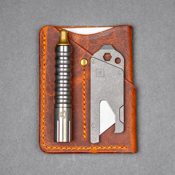 Lex Wallet - Burnt Orange Full - Grain Buffalo Leather - URBAN EDC®
