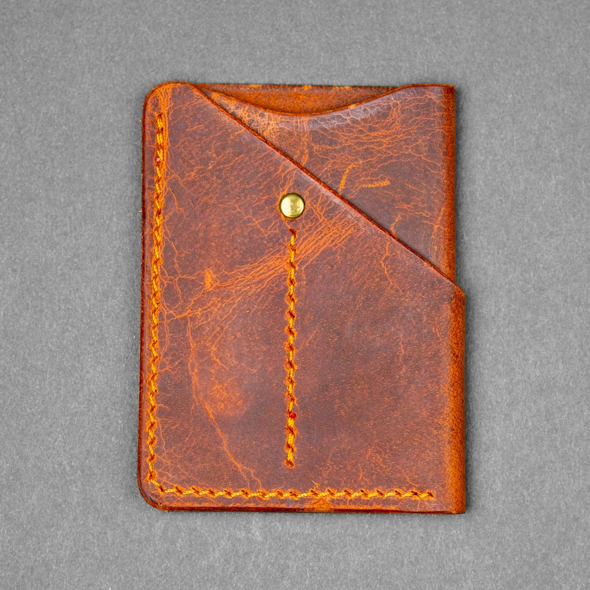 Lex Wallet - Burnt Orange Full - Grain Buffalo Leather - URBAN EDC®