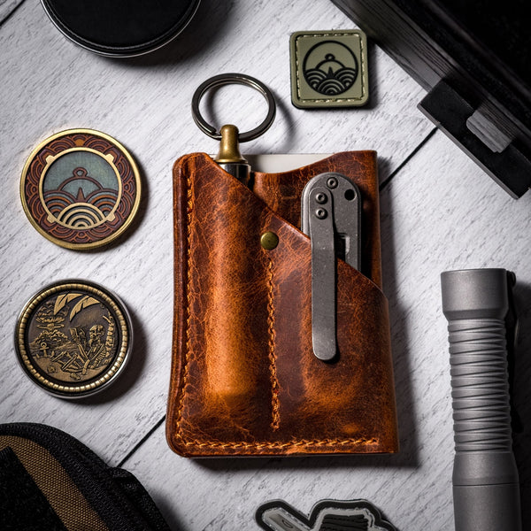 Lex Wallet - Burnt Orange Full - Grain Buffalo Leather - URBAN EDC®