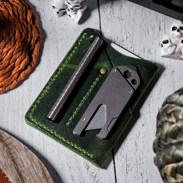Lex Wallet - Lime Full - Grain Buffalo Leather - URBAN EDC®