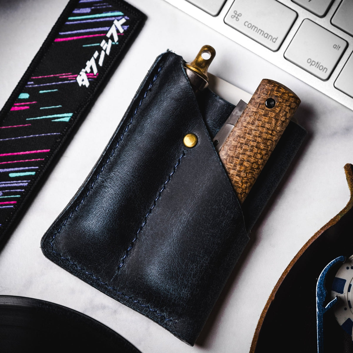 Lex Wallet - Madrigal Blue Full - Grain Buffalo Leather - URBAN EDC®