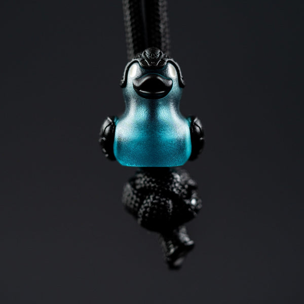 Lucky Duck Lanyard Bead - Electronic Blue (Grid Edition) - URBAN EDC®