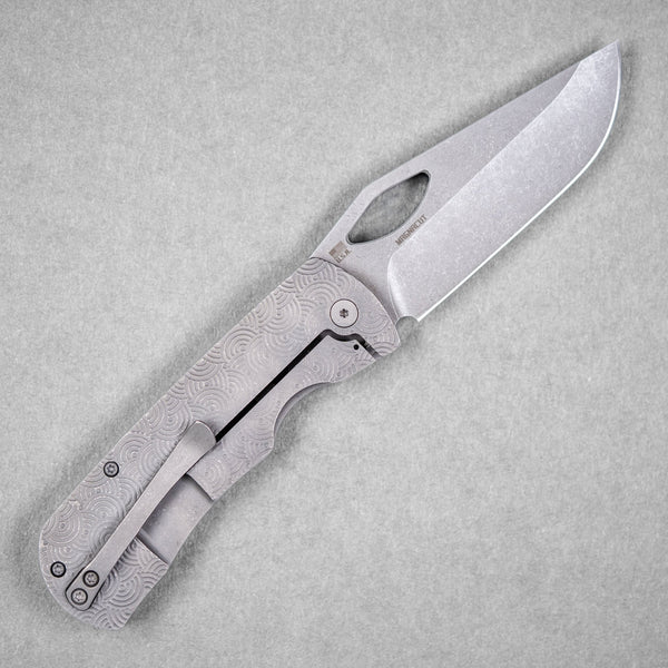 McNees x URBAN Dixon - Atomic Stonewashed Titanium w/ Chaos Seigaiha™ - URBAN EDC®