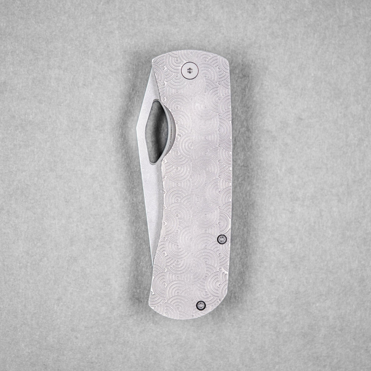 McNees x URBAN Dixon - Atomic Stonewashed Titanium w/ Chaos Seigaiha™ - URBAN EDC®
