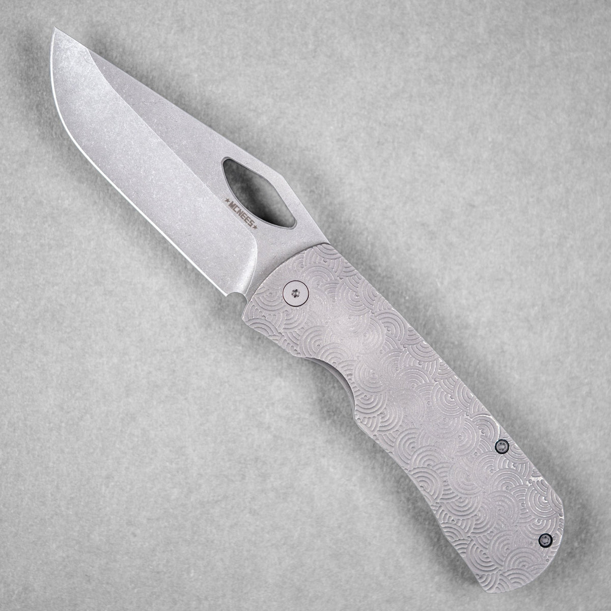 McNees x URBAN Dixon - Atomic Stonewashed Titanium w/ Chaos Seigaiha™ - URBAN EDC®