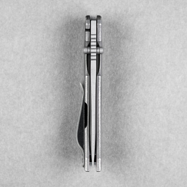 McNees x URBAN MAC 2 3.5 - Drop Point w/ Atomic Stonewashed Chaos Seigaiha Titanium - URBAN EDC®