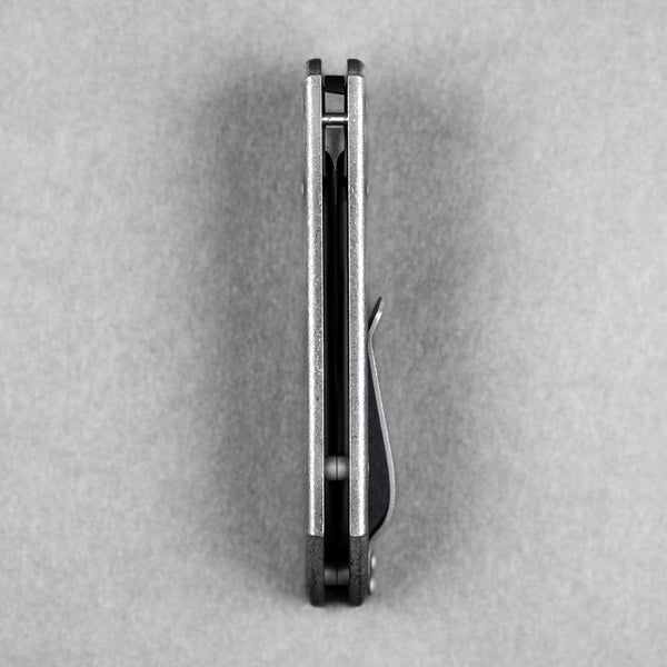 McNees x URBAN MAC 2 3.5 - Drop Point w/ Atomic Stonewashed Chaos Seigaiha Titanium - URBAN EDC®