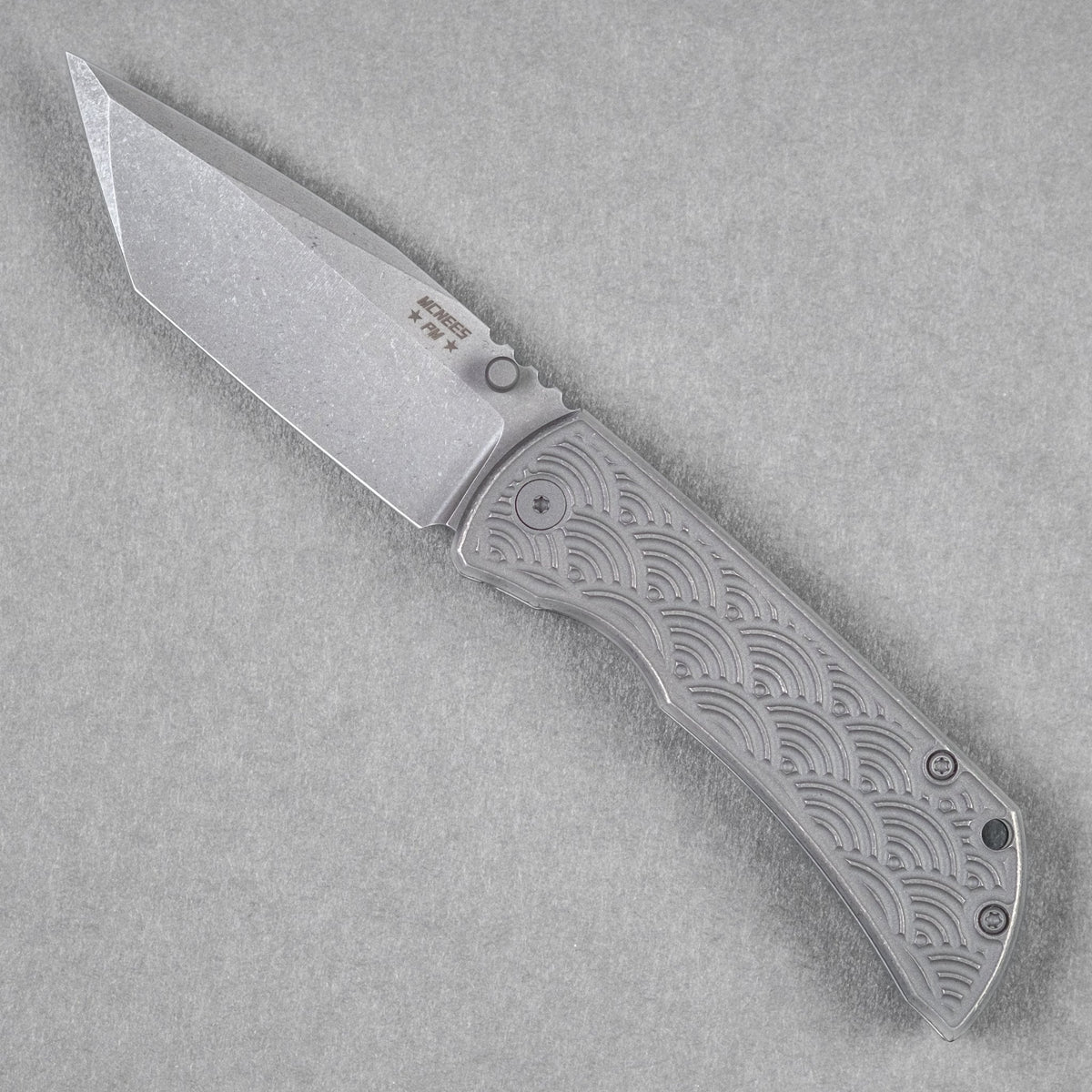 McNees x URBAN MAC 2 3.5 - Tanto w/ Atomic Stonewashed Seigaiha Titanium - URBAN EDC®