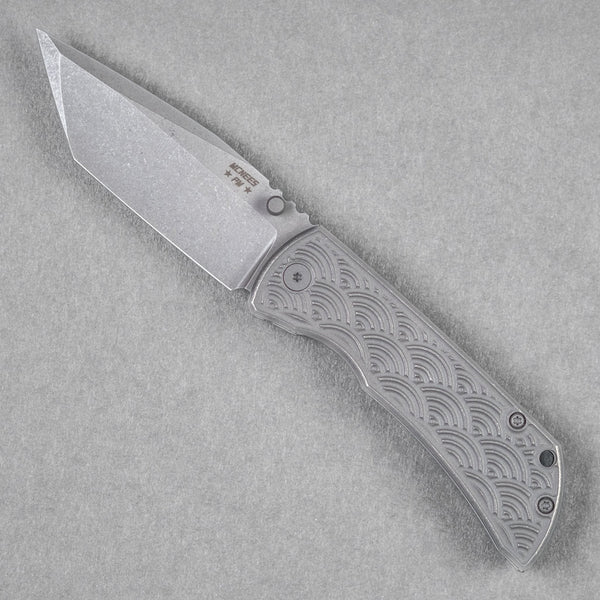 McNees x URBAN MAC 2 3.5 - Tanto w/ Atomic Stonewashed Seigaiha Titanium - URBAN EDC®