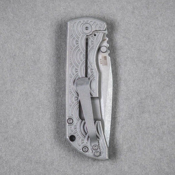 McNees x URBAN MAC 2 3.5 - Tanto w/ Atomic Stonewashed Seigaiha Titanium - URBAN EDC®
