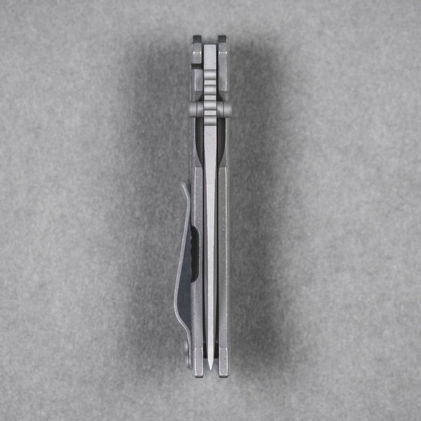 McNees x URBAN MAC 2 3.5 - Tanto w/ Atomic Stonewashed Seigaiha Titanium - URBAN EDC®