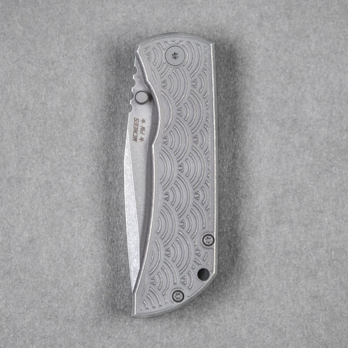 McNees x URBAN MAC 2 3.5 - Tanto w/ Atomic Stonewashed Seigaiha Titanium - URBAN EDC®