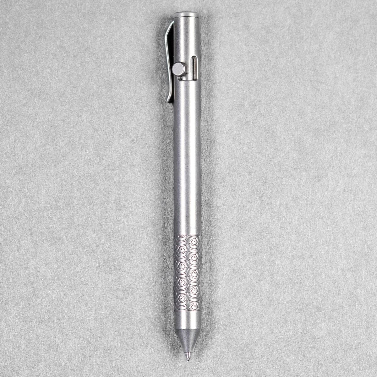 MIG x URBAN Bolt Action Pen - Seigaiha Titanium - URBAN EDC®