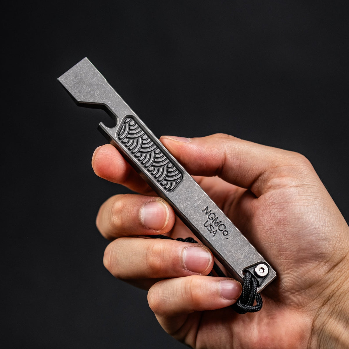 Nice Guy Machine Co x URBAN Mr. NiceBar v2 - Deep Seigaiha Titanium - URBAN EDC®