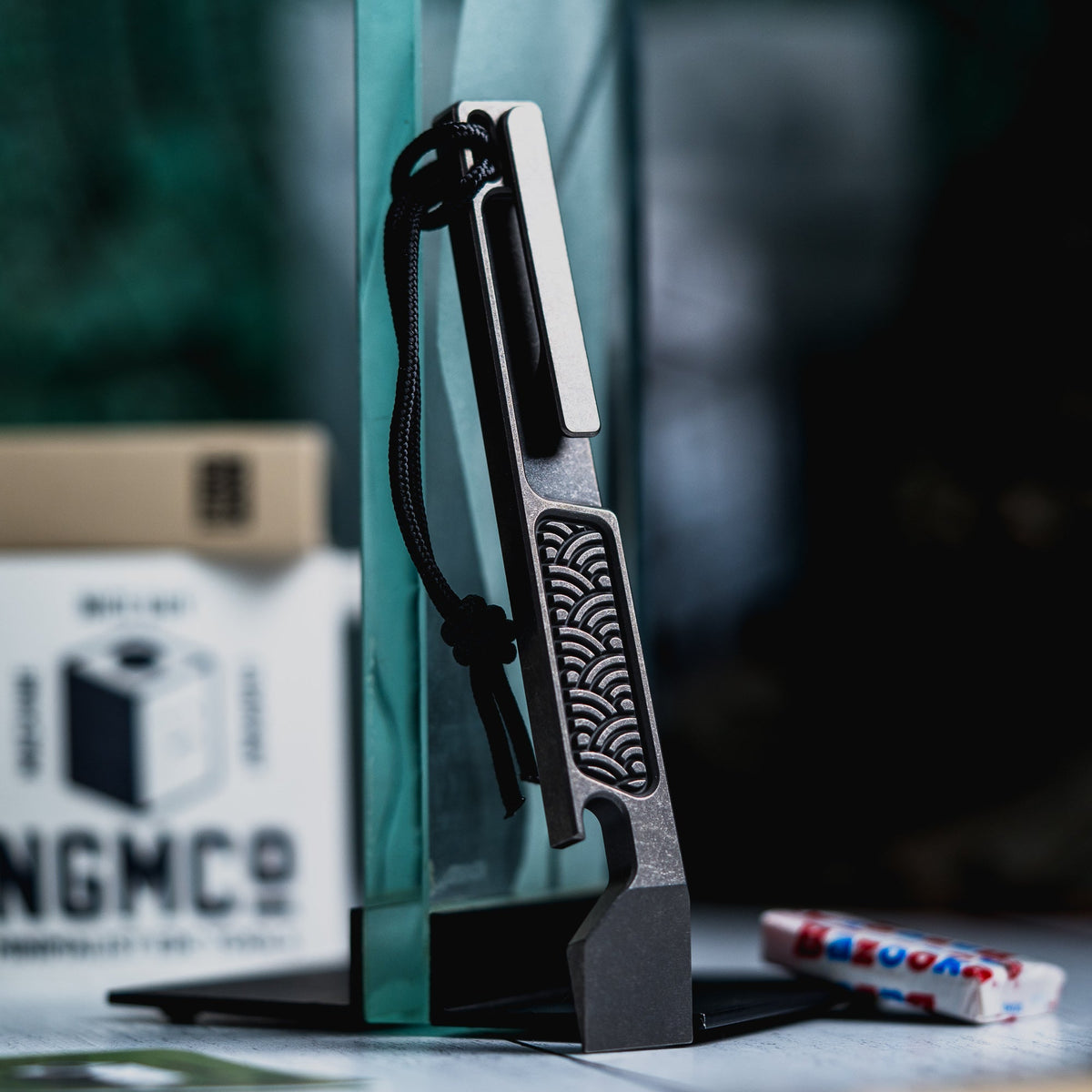 Nice Guy Machine Co x URBAN Mr. NiceBar v2 - Deep Seigaiha Titanium - URBAN EDC®