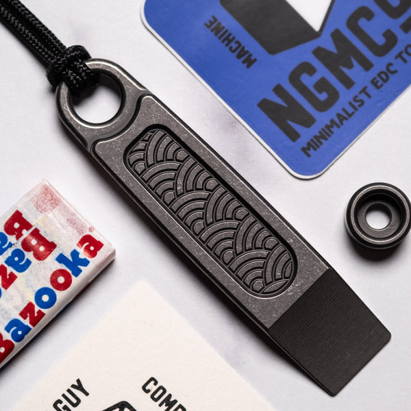 Nice Guy Machine Co x URBAN My First Prybar - Seigaiha Titanium - URBAN EDC®