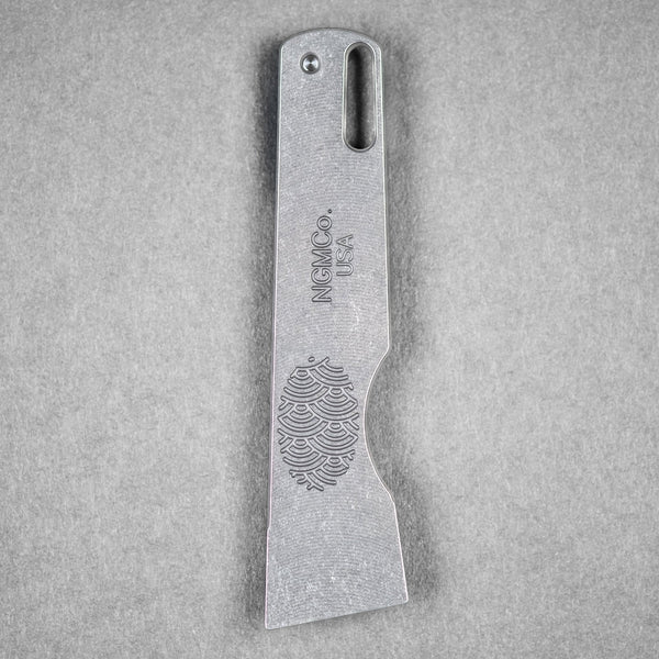 Nice Guy Machine Co x URBAN Small Sleeper 'Doris' Prybar - Seigaiha Titanium - URBAN EDC®