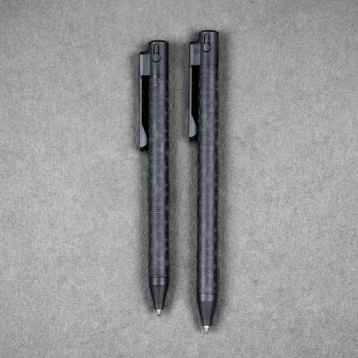 Nottingham Tactical x URBAN TB360™ Pen - Black Ti Cerakote Chaos Seigaiha™ w/ Milled Chaos Seigaiha™ Clip - URBAN EDC®