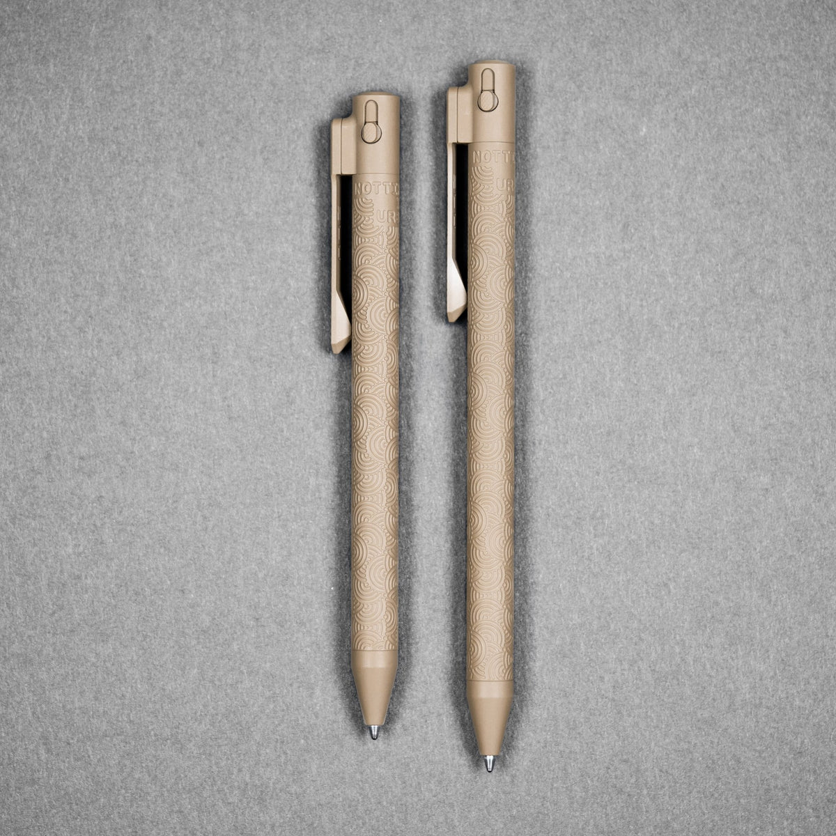 Nottingham Tactical x URBAN TB360™ Pen - FDE Ti Cerakote Chaos Seigaiha™ w/ Milled Chaos Seigaiha™ Clip - URBAN EDC®