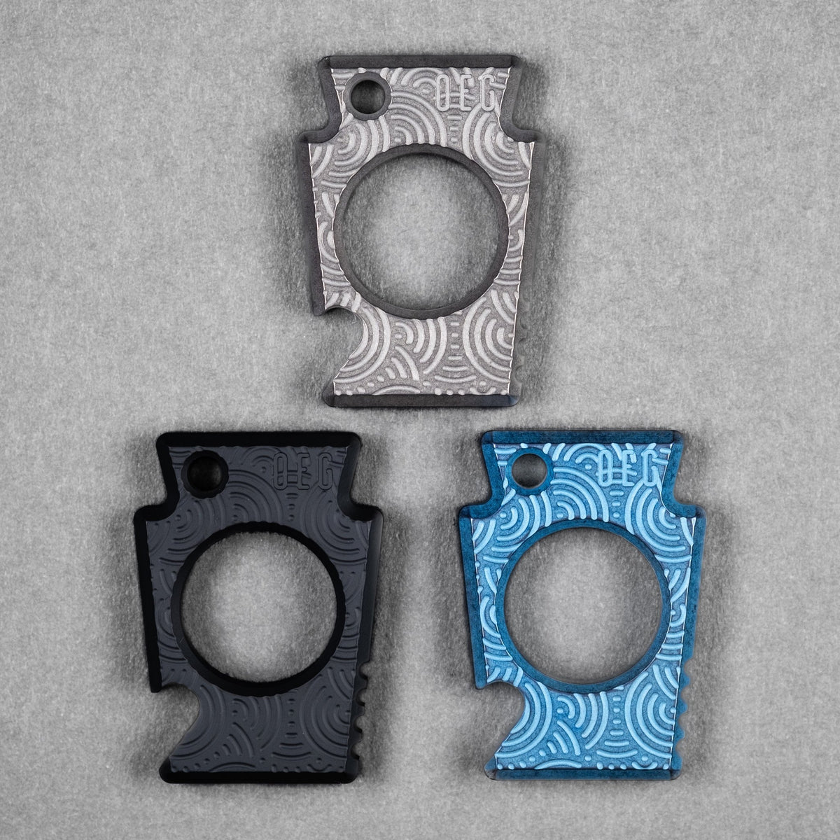 OEG EDC x URBAN Keystone - Chaos Seigaiha™ Titanium - URBAN EDC®