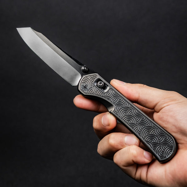 Piratech x URBAN Kraken - Mirror - Polished DLC S90V w/ DLC Titanium Chaos Seigaiha - URBAN EDC®