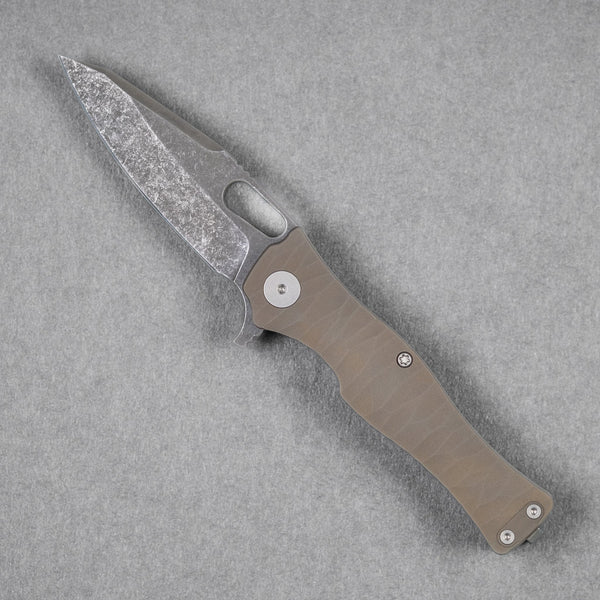 Pre - Order: URBAN Castellan - Acid Etched Magnacut & Dark Bronze Titanium w/ Rock Texture (Pre - Order Exclusive) - URBAN EDC®