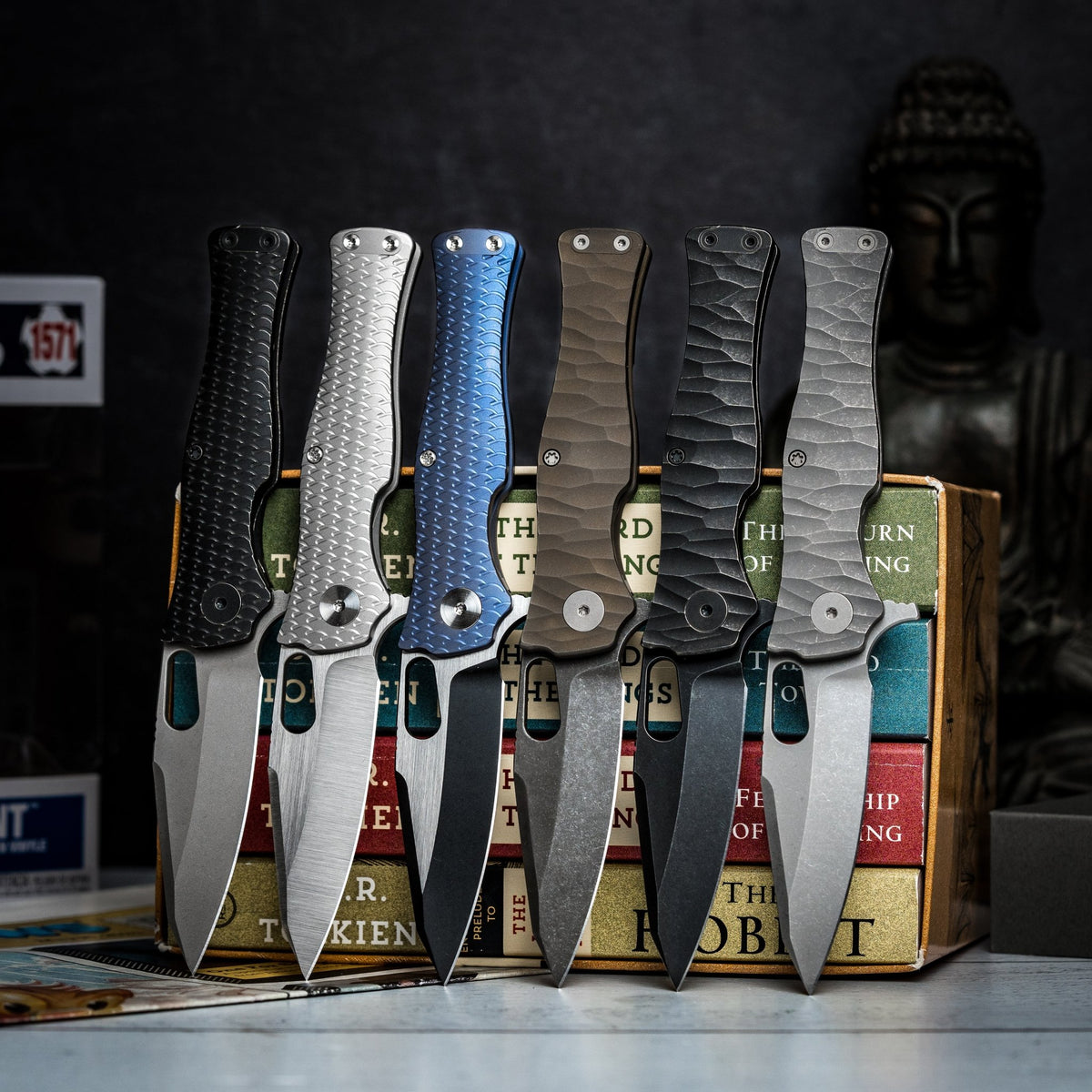 Pre - Order: URBAN Castellan - Acid Etched Magnacut & Dark Bronze Titanium w/ Rock Texture (Pre - Order Exclusive) - URBAN EDC®