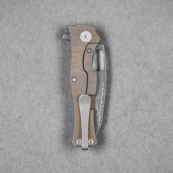 Pre - Order: URBAN Castellan - Acid Etched Magnacut & Dark Bronze Titanium w/ Rock Texture (Pre - Order Exclusive) - URBAN EDC®