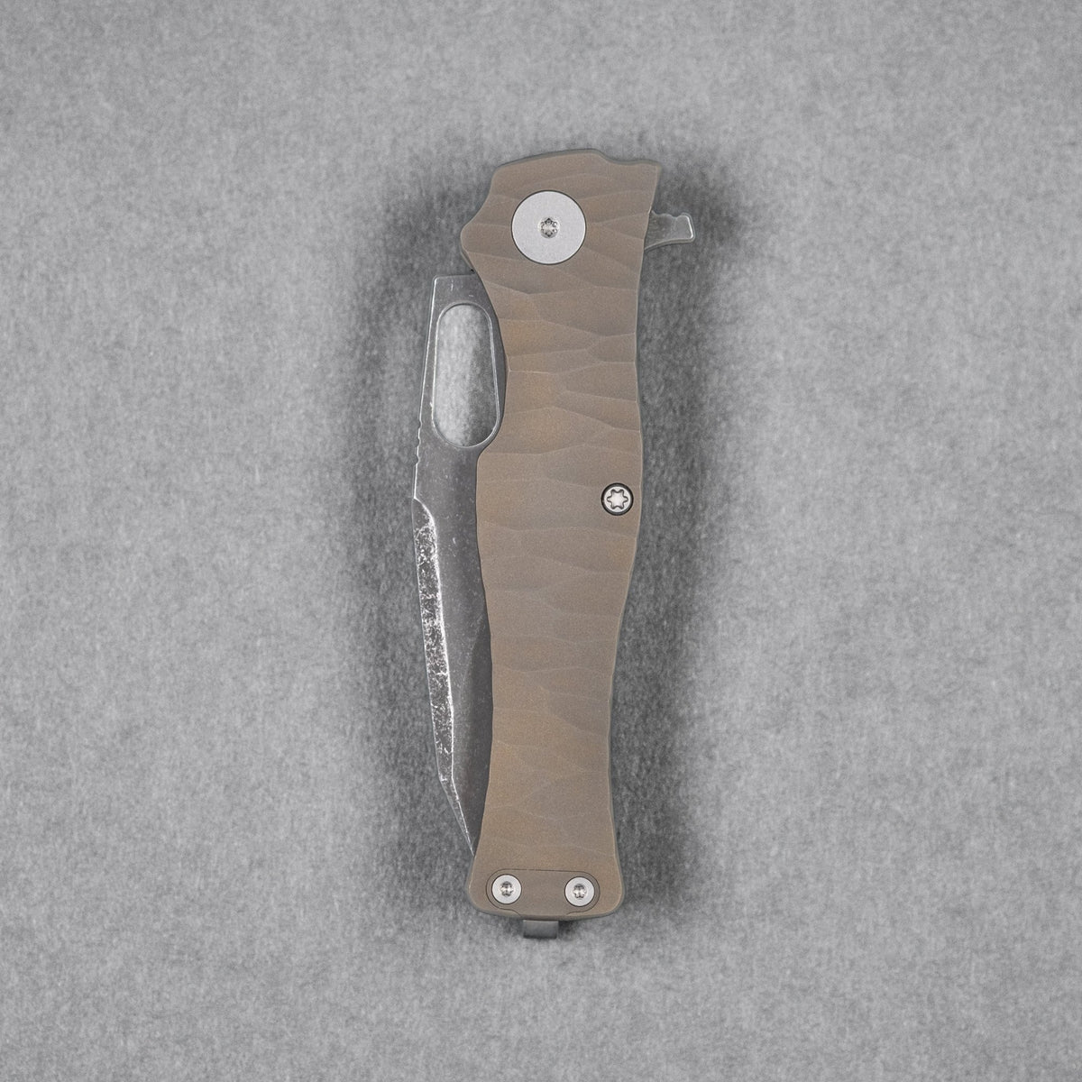 Pre - Order: URBAN Castellan - Acid Etched Magnacut & Dark Bronze Titanium w/ Rock Texture (Pre - Order Exclusive) - URBAN EDC®