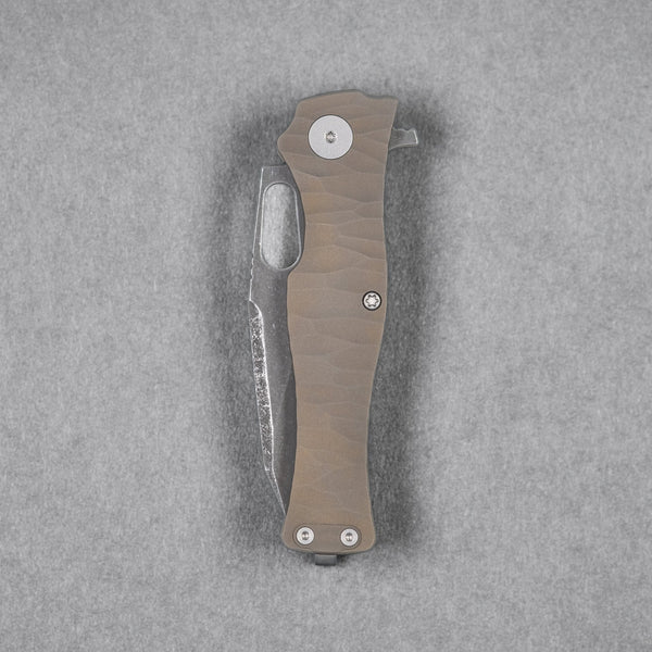 Pre - Order: URBAN Castellan - Acid Etched Magnacut & Dark Bronze Titanium w/ Rock Texture (Pre - Order Exclusive) - URBAN EDC®